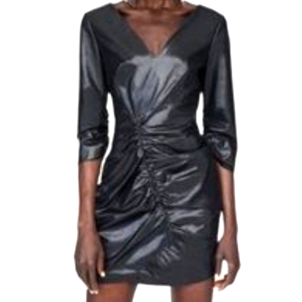 Zara faux Leather dress NWOT